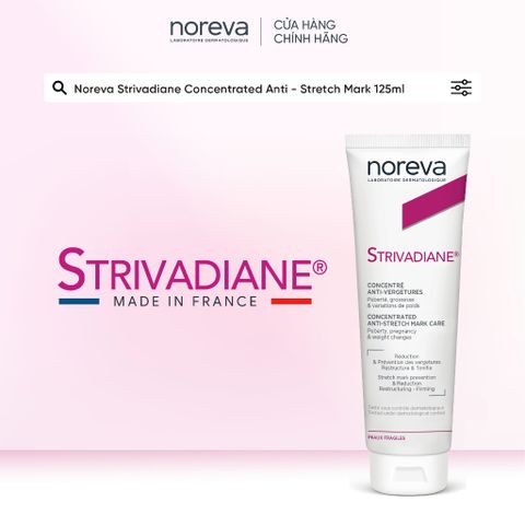  Kem bôi rạn da Noreva Strivadiane Concentrated 125ML – Hỗ trợ Phòng ngừa & phục hồi rạn da 