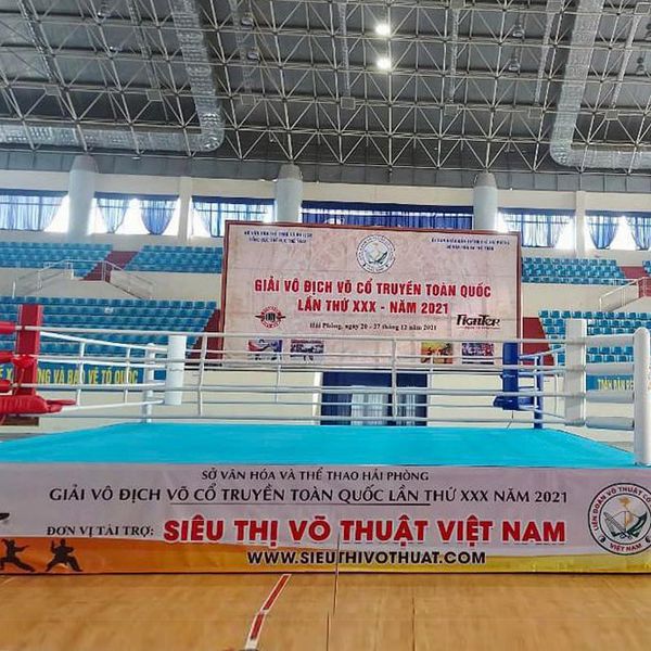 Sàn đài thi đấu Fighter - đủ Tiêu Chuẩn thi đấu các giải  Quốc Gia Muay - Boxing - KickBoxing - Võ Cổ Truyền