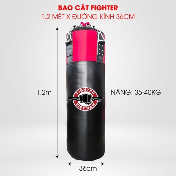 Bao Cát Fighter 1.2 mét, đường kính 36cm