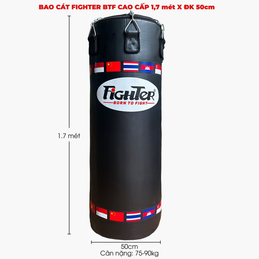 Bao cát Fighter BTF 1.2m, 1.5m x ĐK 50cm