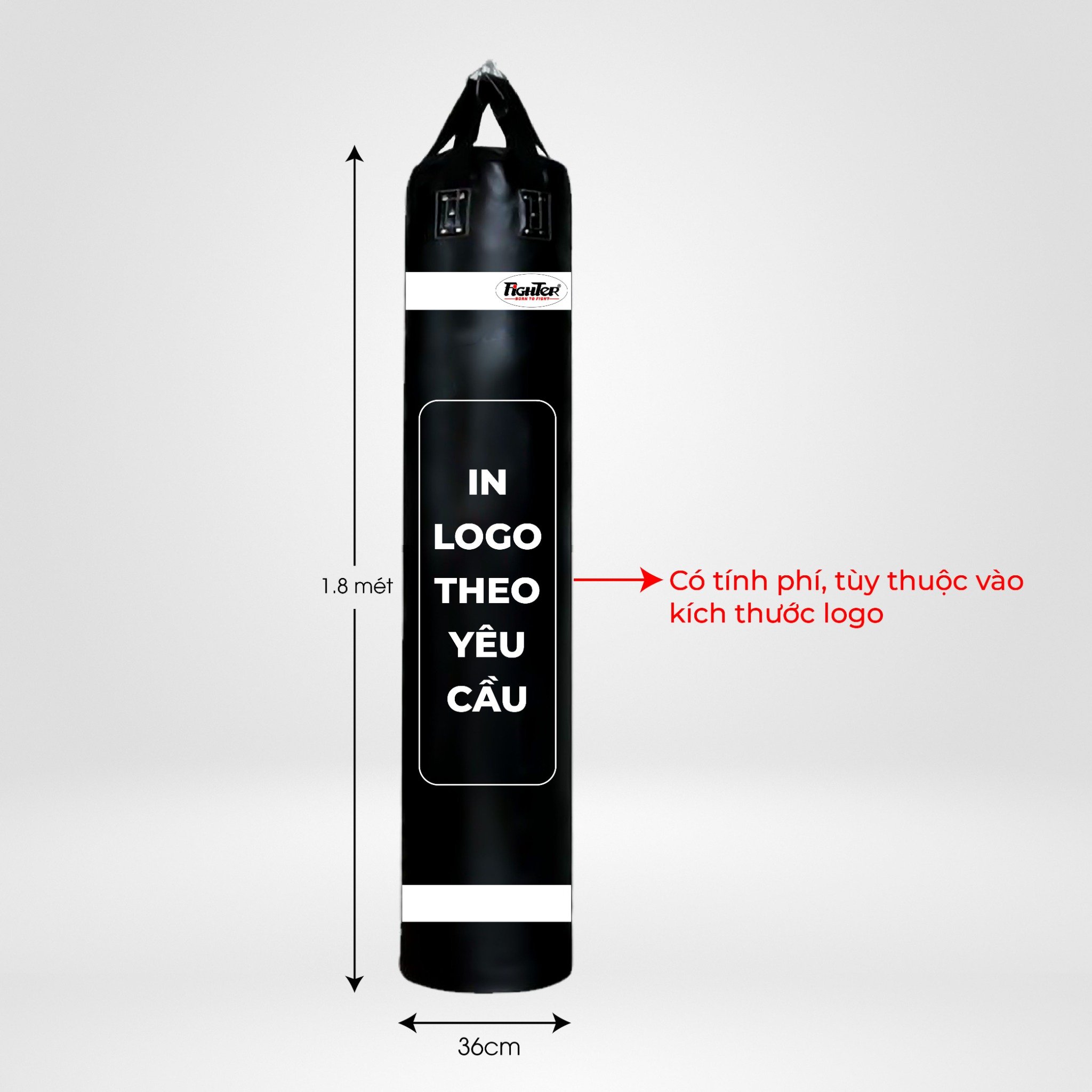 Bao Cát Fighter PT Dây Dù 1.8 mét x đường kính 36cm