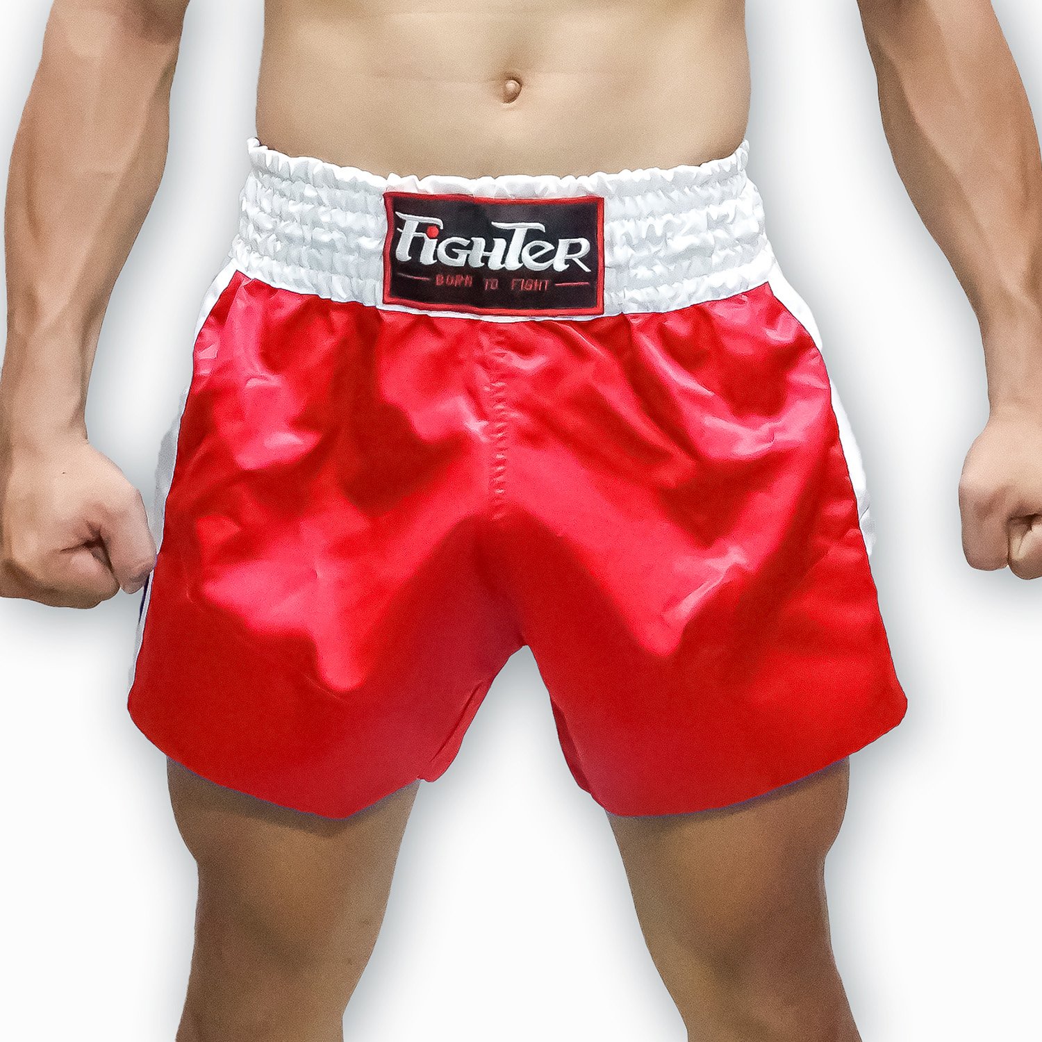 Quần KickBoxing Cao Cấp Fighter (Xanh - Đỏ)