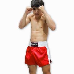 Quần KickBoxing Cao Cấp Fighter (Xanh - Đỏ)