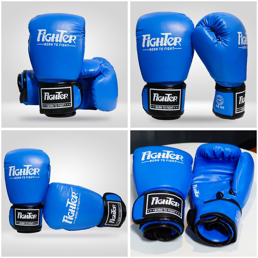 Găng Boxing Fighter PT - Xanh, Đỏ, Đen