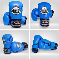 Găng Boxing Fighter Shark Trẻ Em - Xanh, Đỏ, Đen