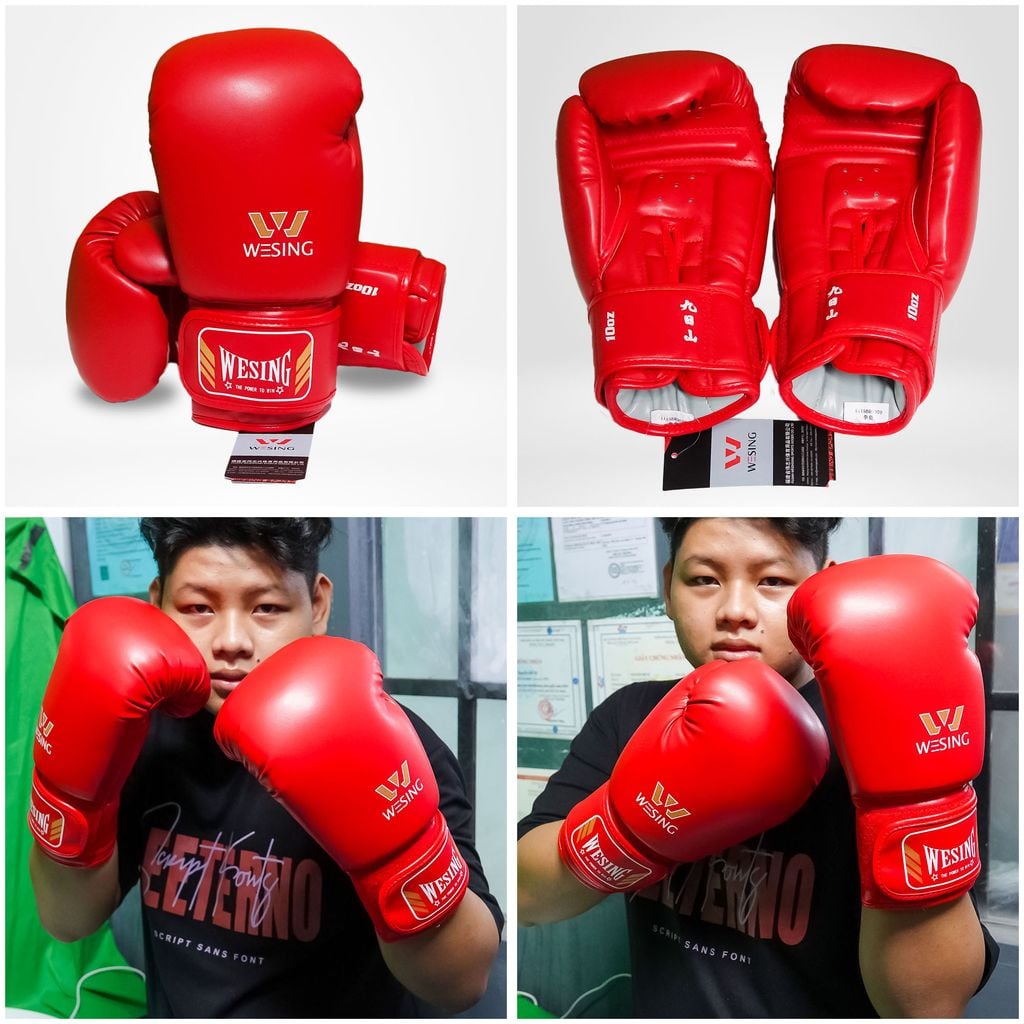 Găng Wesing  - Tiêu Chuẩn Thi Đấu Hàng Chính Hãng - Đỏ