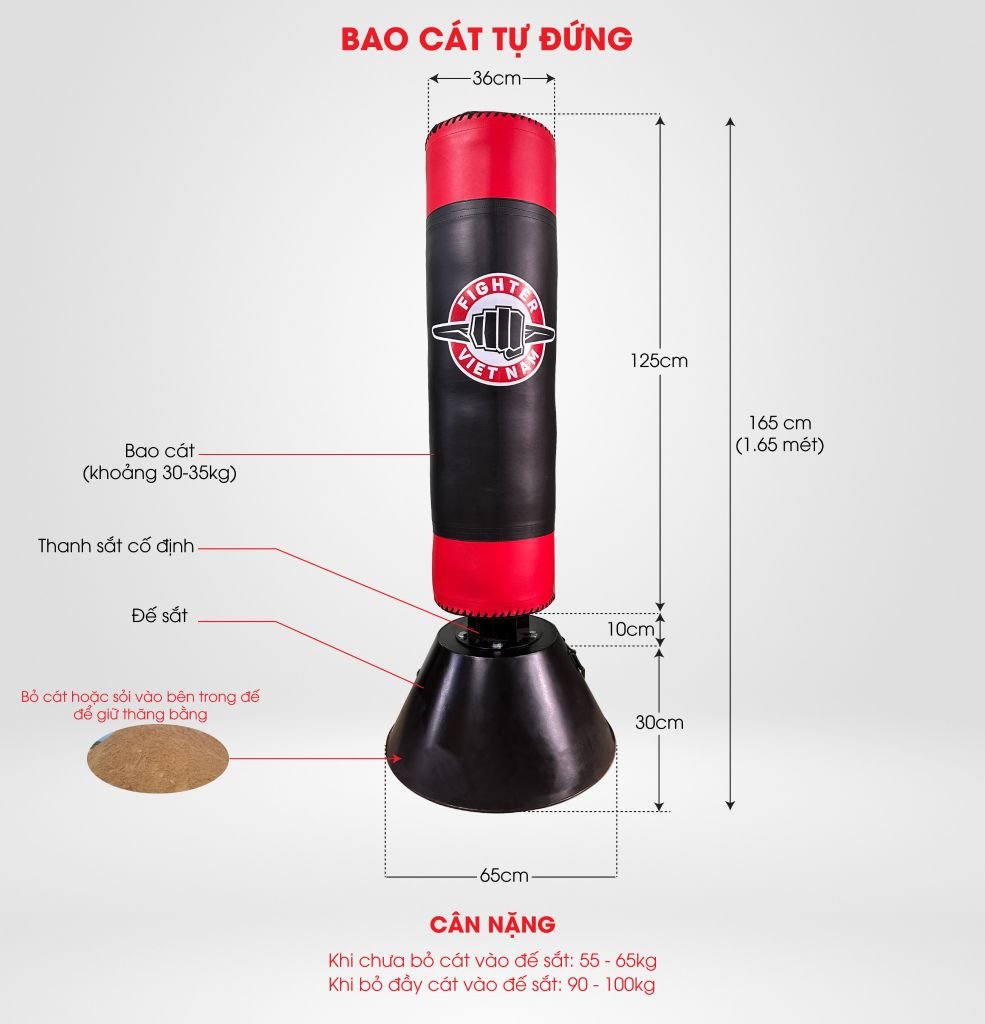 Bao Cát Tự Đứng Fighter Cao Cấp