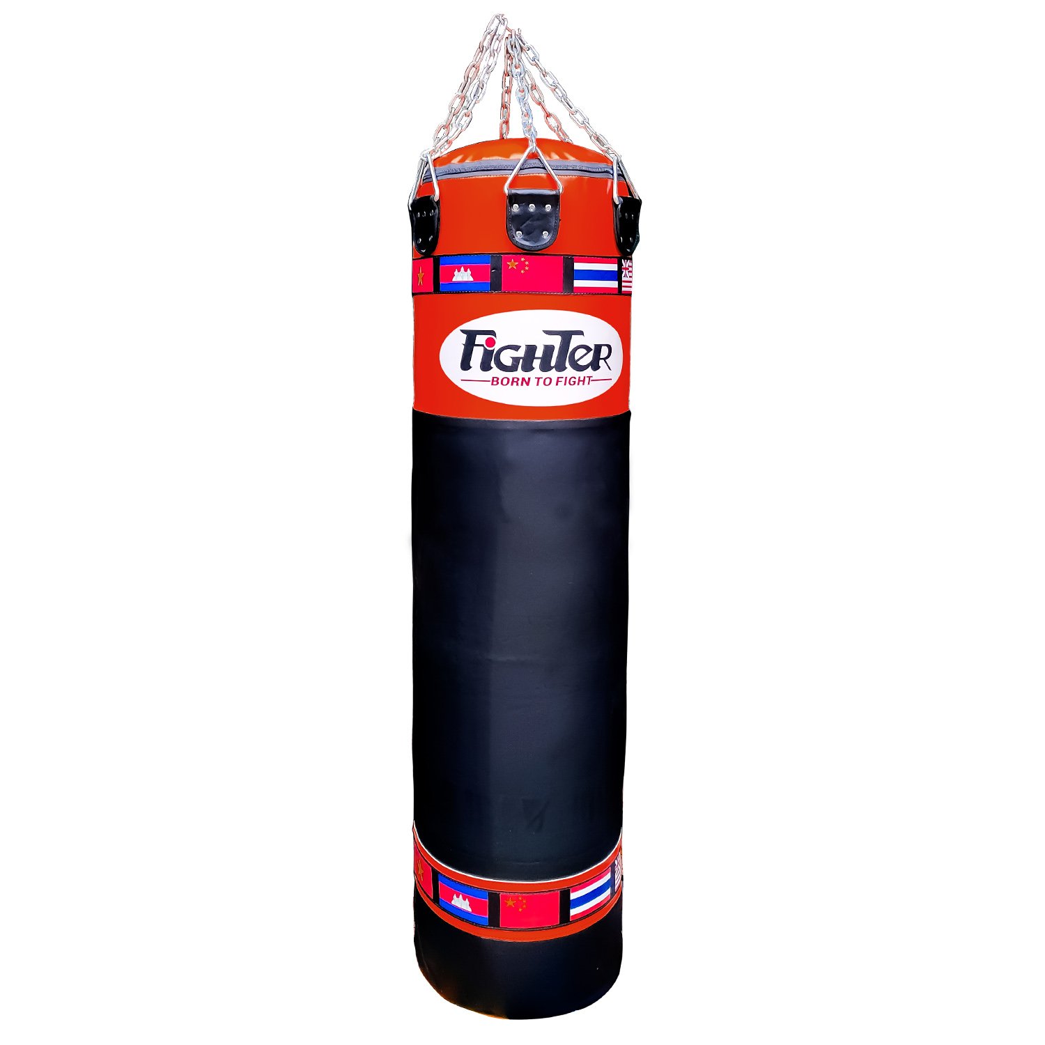 Bao Cát Fighter BTF 1.2m, 1.5m, 1.7m x ĐK 40cm - Đỏ, Đen, Vàng, Xanh