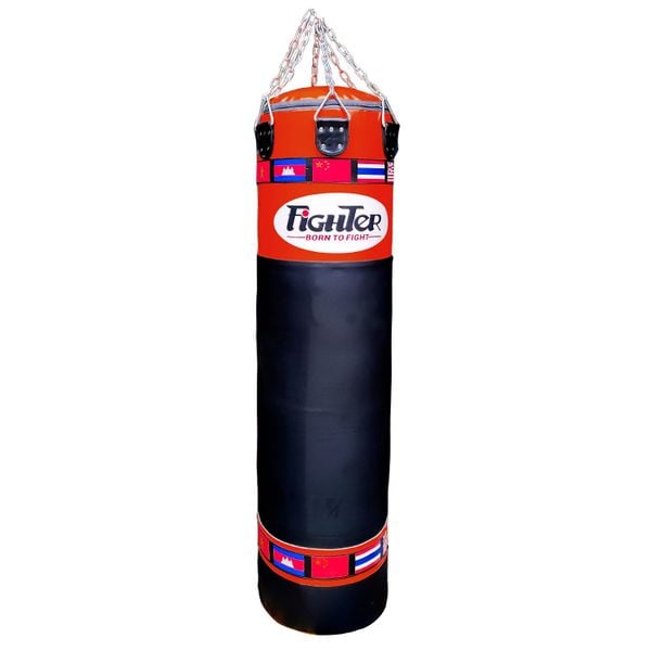 Bao Cát Fighter BTF 1.2m, 1.5m, 1.7m x ĐK 40cm - Đỏ, Đen, Vàng, Xanh