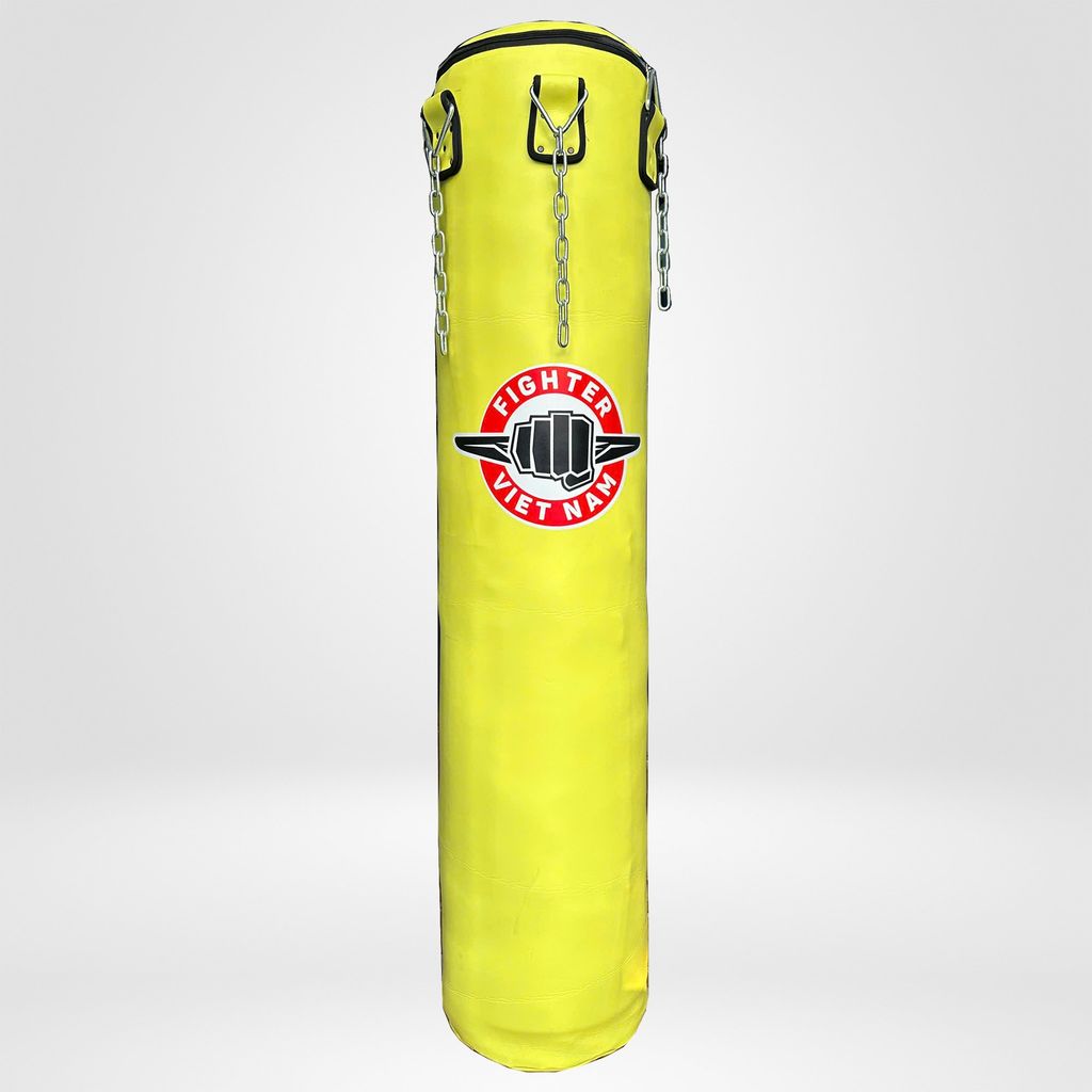 Bao Cát Fighter Cao Cấp 1.2m - 1.5m - 1.7m x ĐK 40cm - Vàng, Đen, Xanh, Nâu