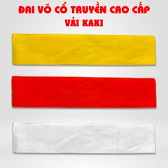 Đai Võ Cổ Truyền Vải Kaki Cao Cấp