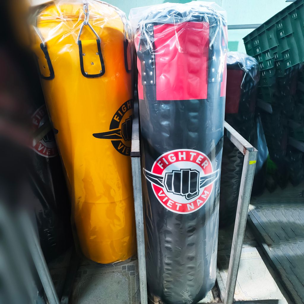 Bao Cát Fighter 0.8m, 1.0m, 1.2m x ĐK 36cm - Đỏ Đen