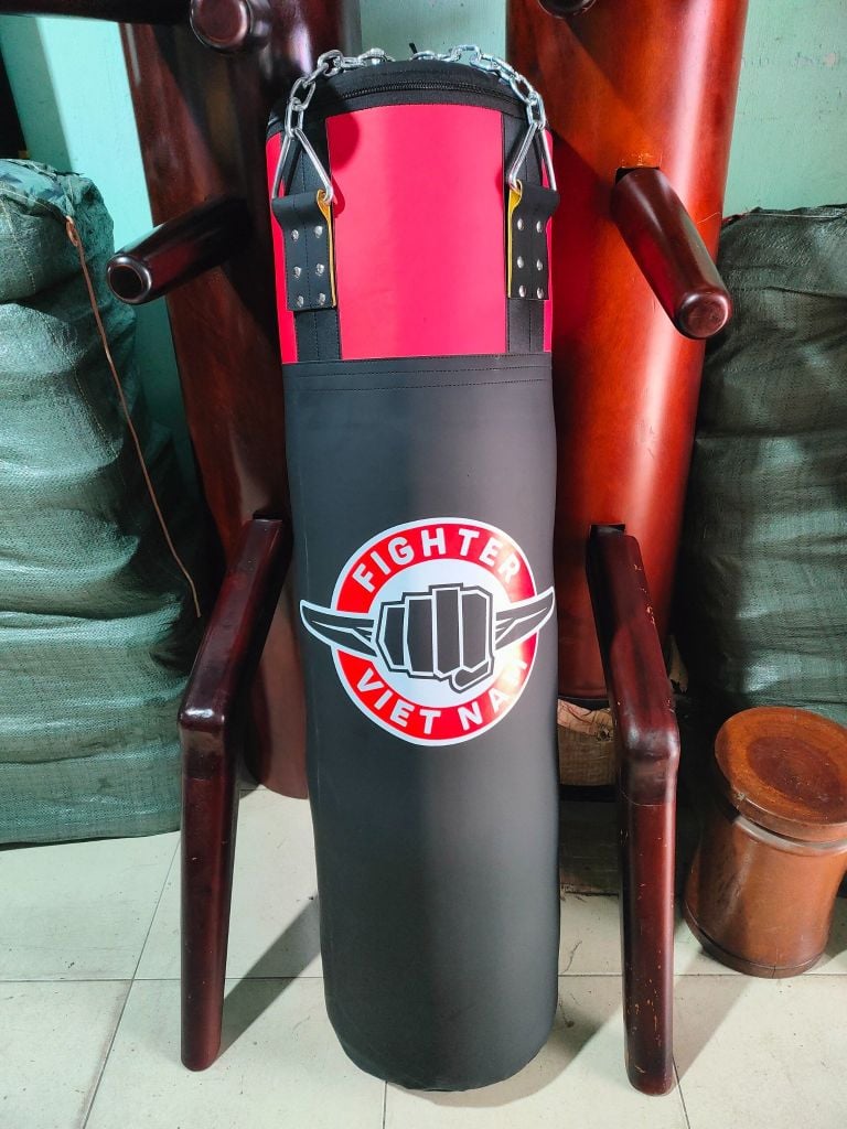 Bao Cát Fighter 0.8m, 1.0m, 1.2m x ĐK 36cm - Đỏ Đen
