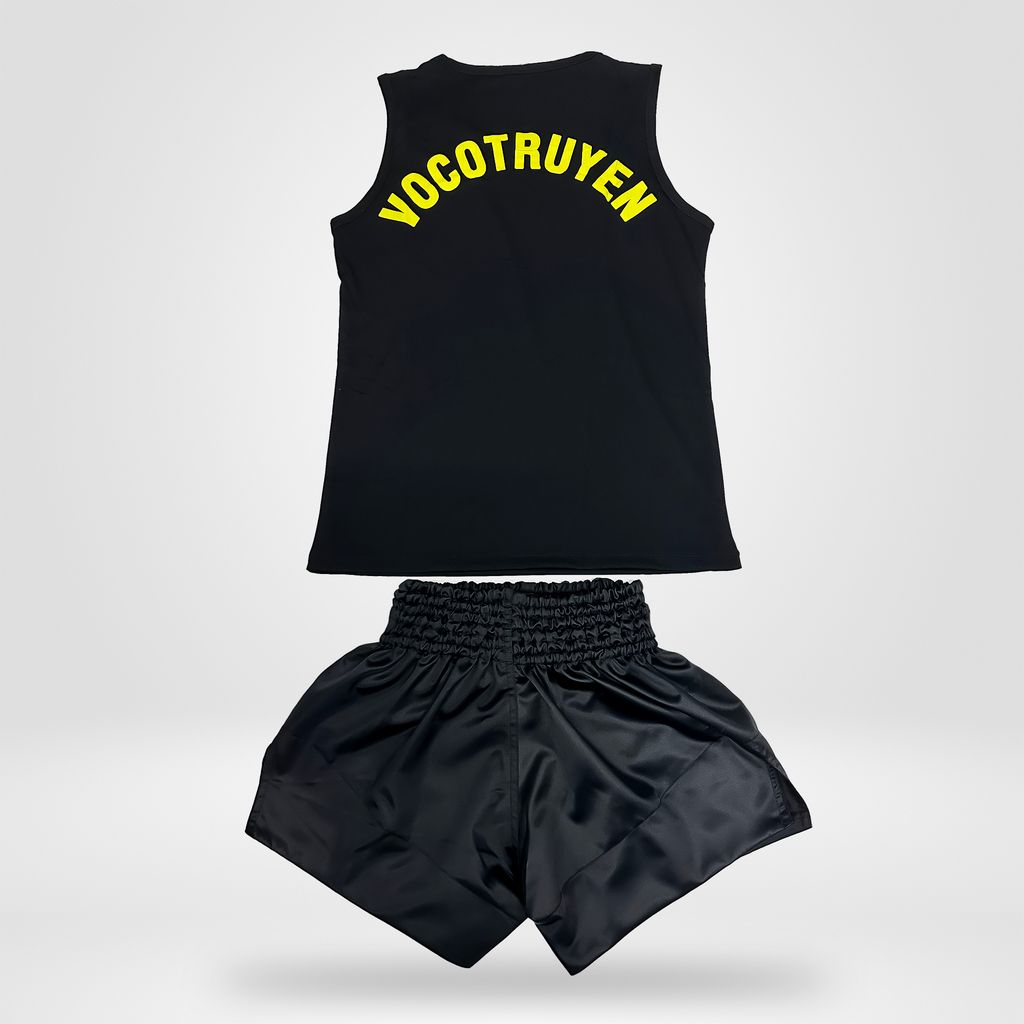 Quần Áo Thi Đấu VOCOTRUYEN Fighter - Màu Đen