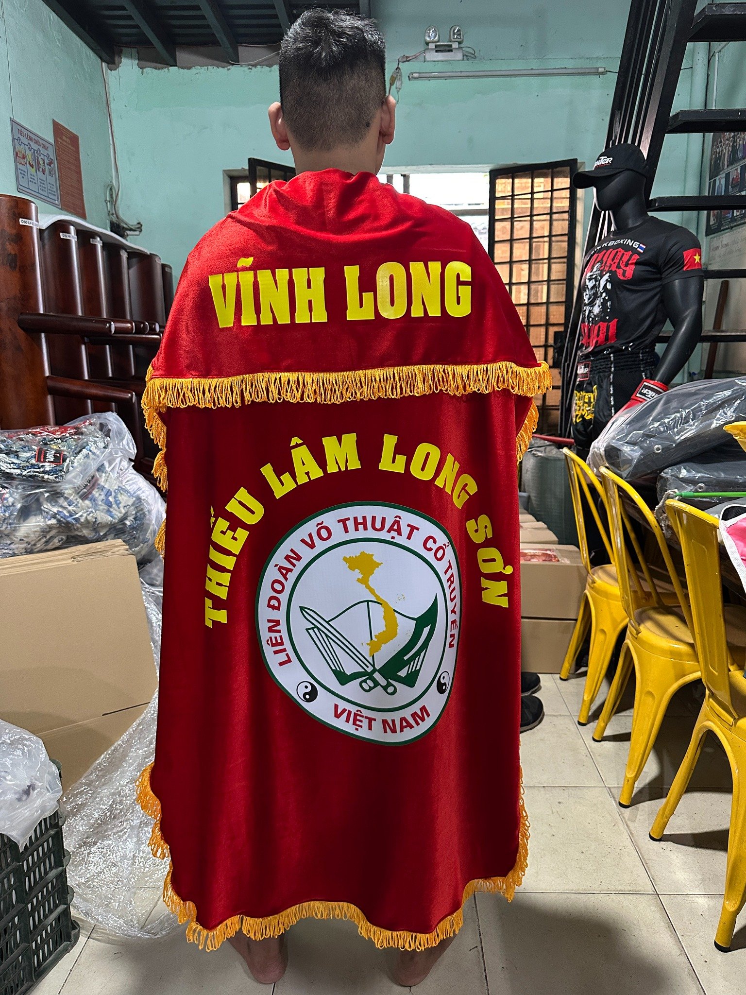Áo Choàng In Võ Cổ Truyền, VOCOTRUYEN - Chữ, Logo in