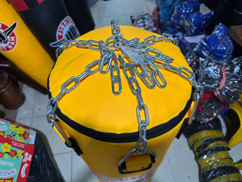 Bao Cát Fighter Cao Cấp 1.2m - 1.5m - 1.7m x ĐK 40cm - Vàng, Đen, Xanh, Nâu