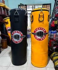 Bao Cát Fighter Cao Cấp 1.2m - 1.5m - 1.7m x ĐK 40cm - Vàng, Đen, Xanh, Nâu