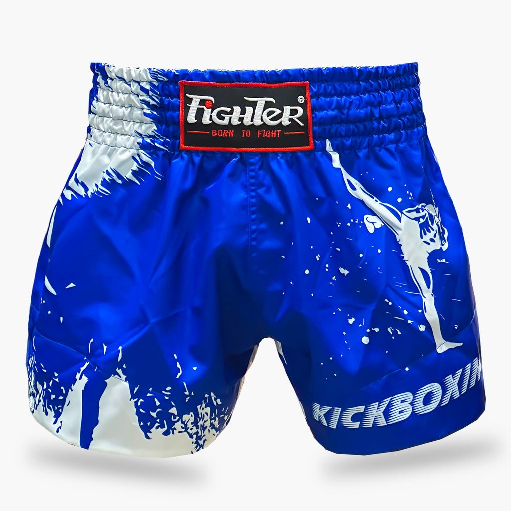 Quần Kickboxing Fighter K01 - Xanh, Đỏ