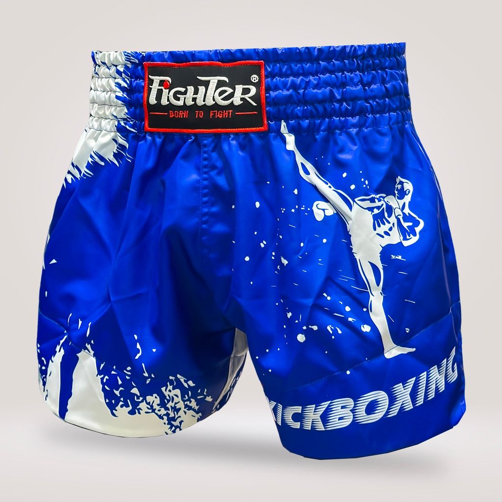 Quần Kickboxing Fighter K01 - Xanh, Đỏ