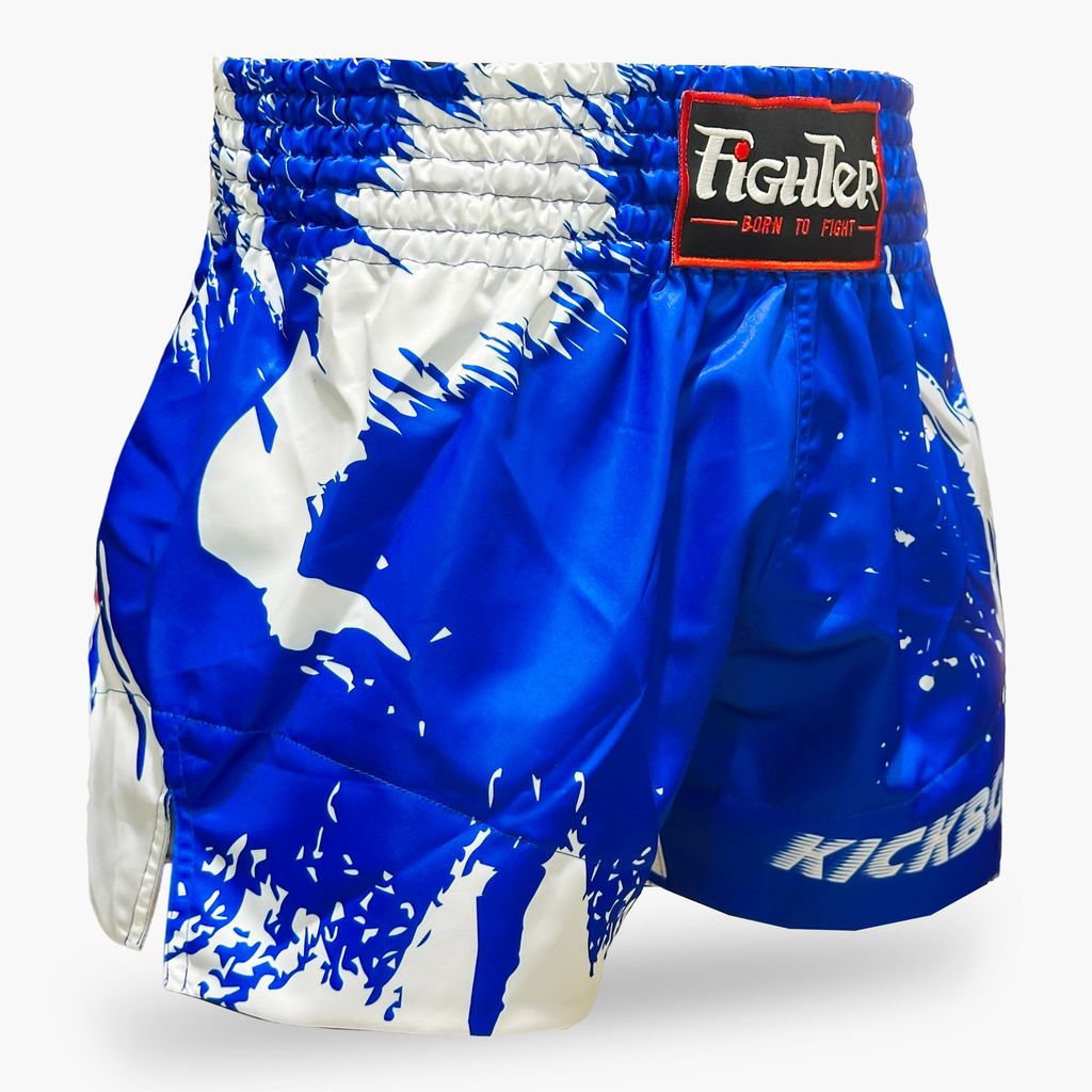 Quần Kickboxing Fighter K01 - Xanh, Đỏ