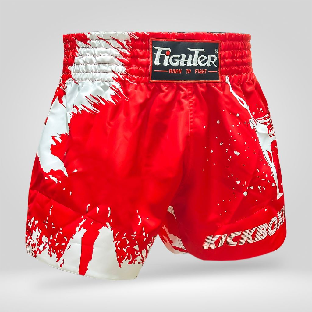 Quần Kickboxing Fighter K01 - Xanh, Đỏ