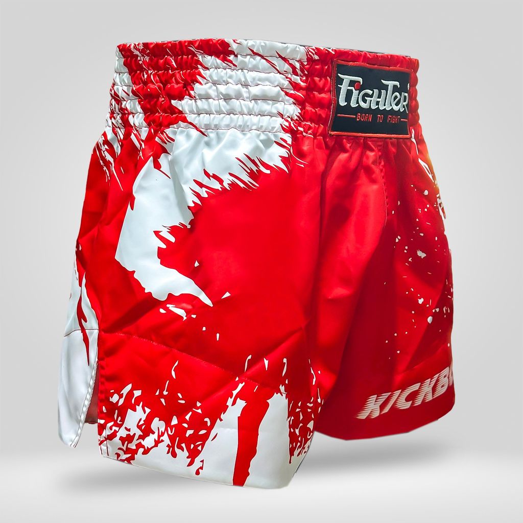 Quần Kickboxing Fighter K01 - Xanh, Đỏ