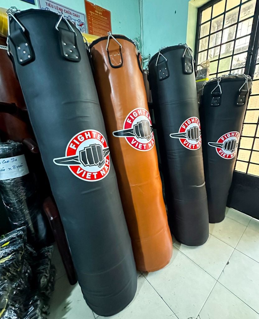 Bao Cát Fighter Cao Cấp 1.2m - 1.5m - 1.7m x ĐK 40cm - Vàng, Đen, Xanh, Nâu
