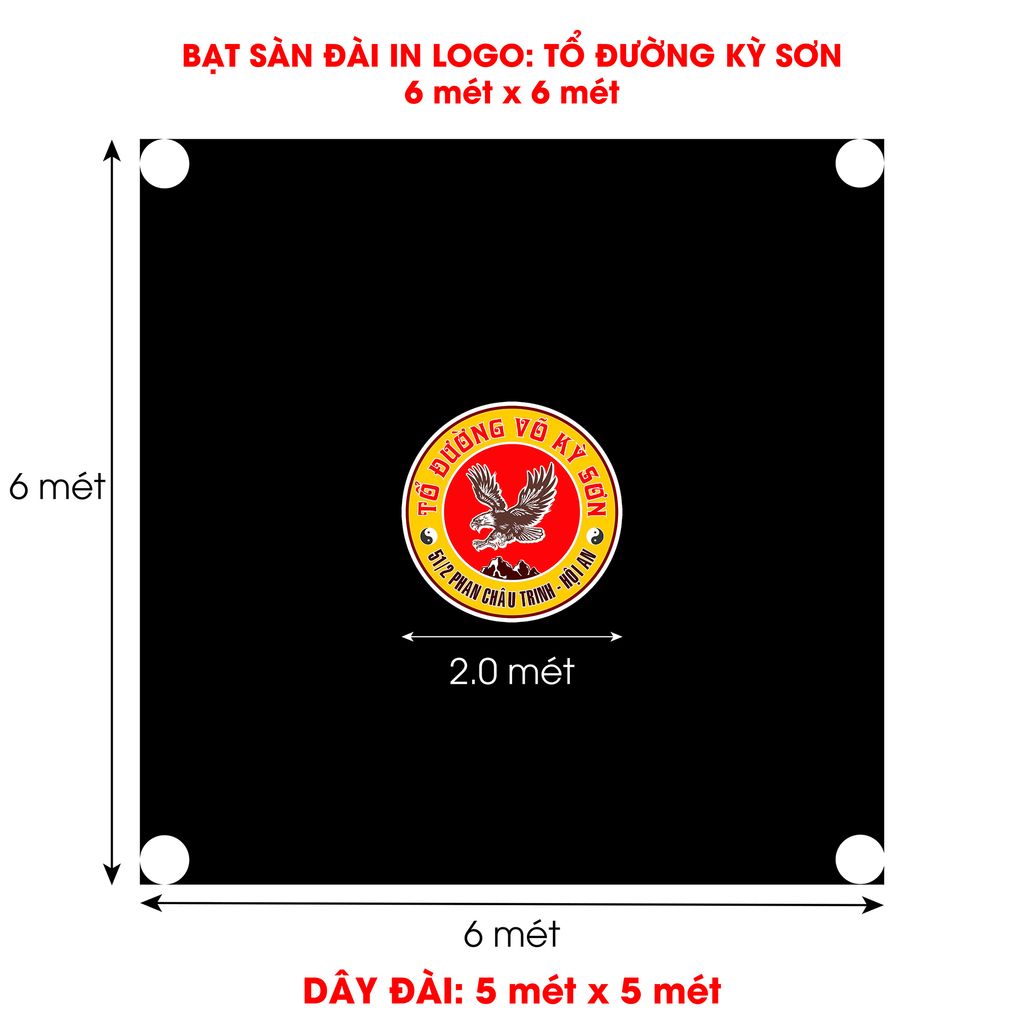 Bạt sàn đài Boxing, Muay Thái, KickBoxing, Võ Cổ Truyền