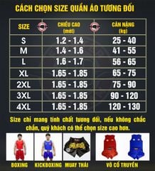 Quần Kickboxing Fighter K01 - Xanh, Đỏ