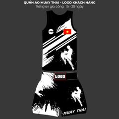 Quần Áo Muay Thái - Logo Khách Hàng - Liên hệ: 0985 429 842