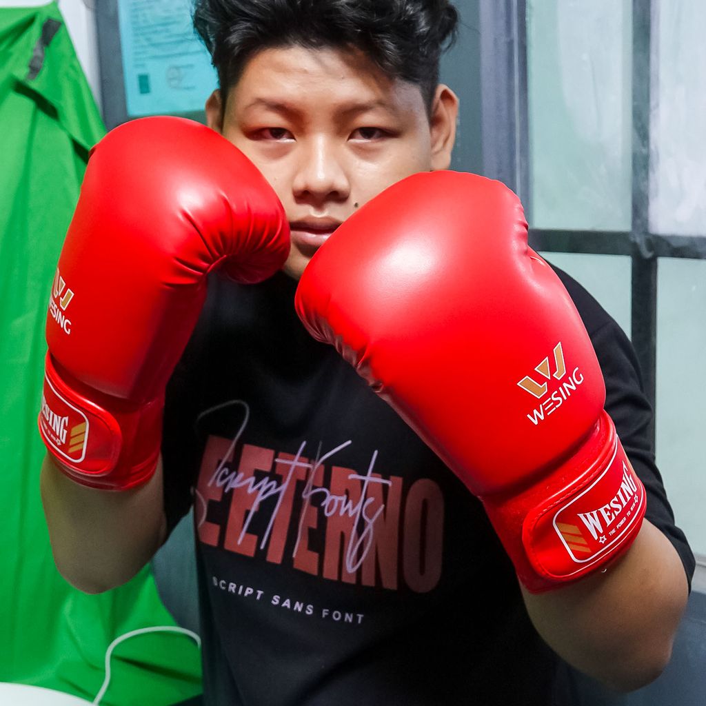 Găng Boxing Wesing Tiêu Chuẩn Thi Đấu - Hàng Chính Hãng - RED