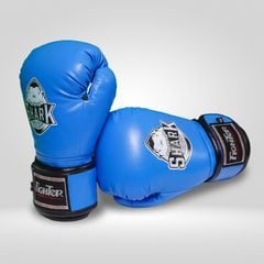 Găng Boxing Fighter Shark Trẻ Em Xanh - 6oz