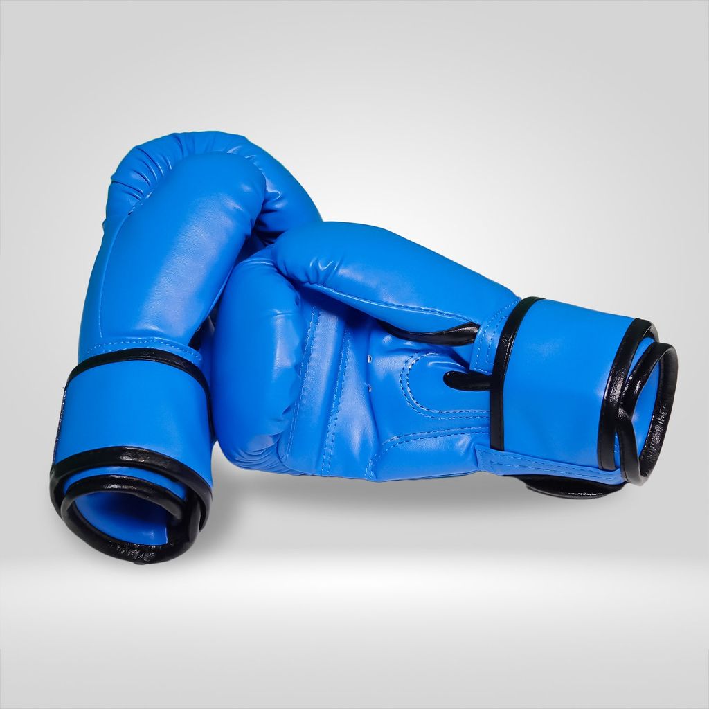 Găng Boxing Fighter Shark Trẻ Em Xanh - 6oz