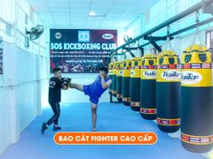 Bao Cát Fighter BTF 1.2m, 1.5m, 1.7m x ĐK 40cm - Đỏ, Đen, Vàng, Xanh