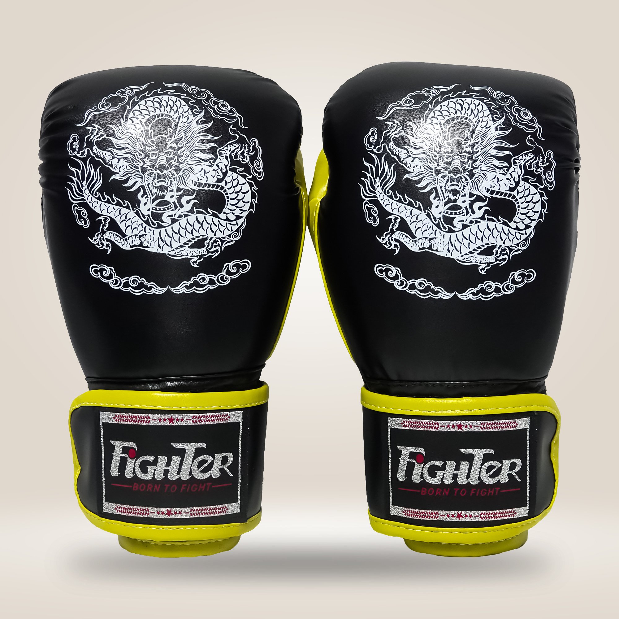 Găng Boxing Fighter Dragon Cao Cấp - Yellow