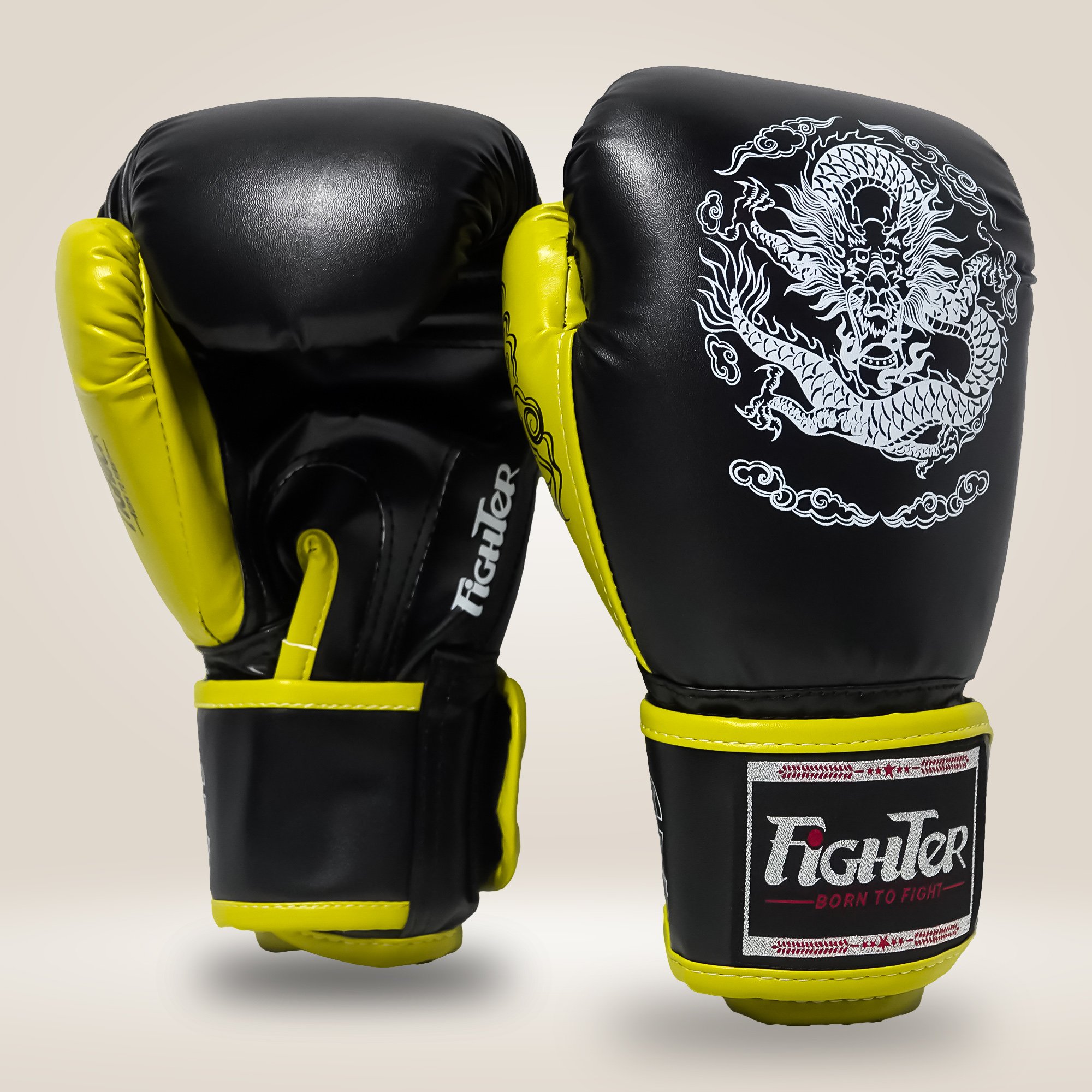 Găng Boxing Fighter Dragon Cao Cấp - Vàng