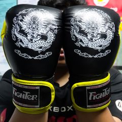 Găng Boxing Fighter Dragon Cao Cấp - Vàng