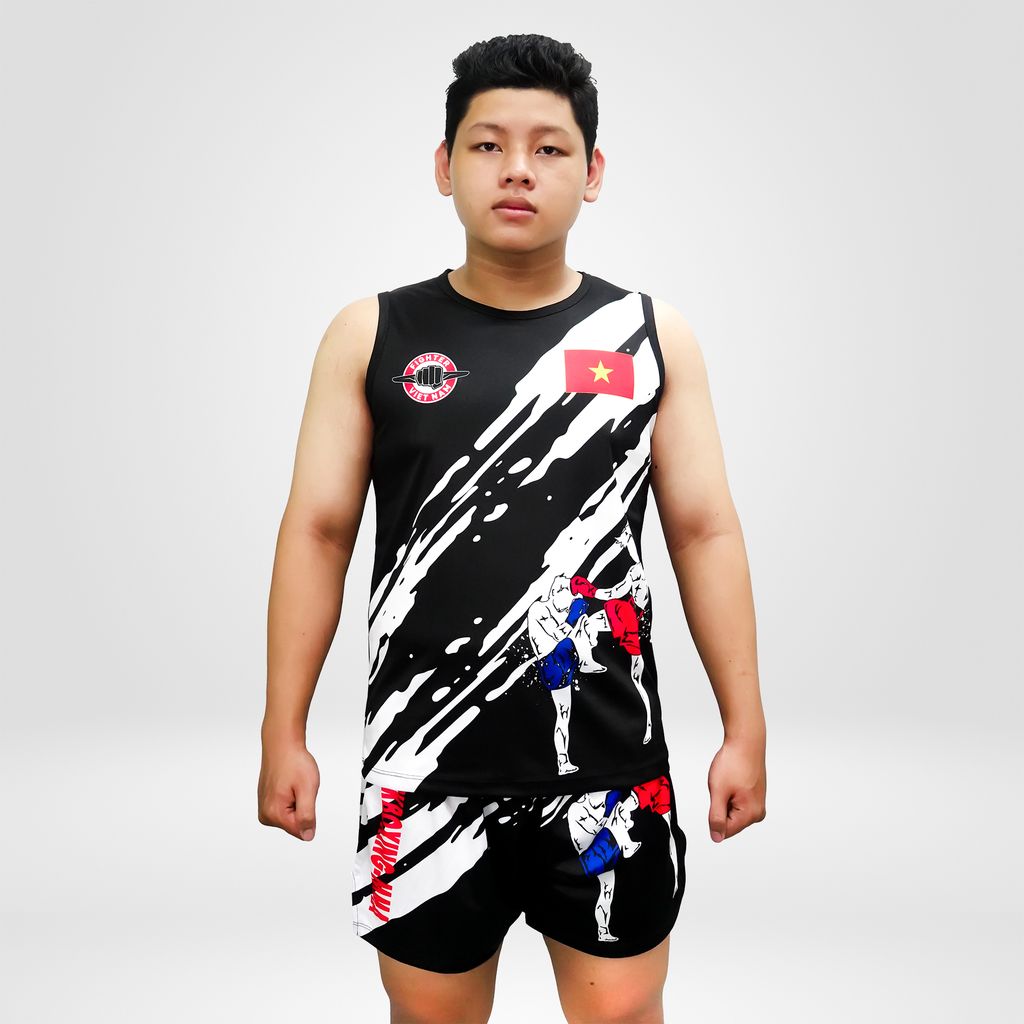 Quần Áo Muay - KickBoxing Hoa Văn 001