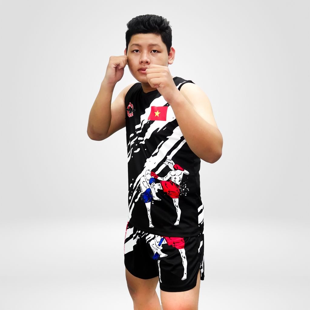 Quần Áo Muay - KickBoxing Hoa Văn 001