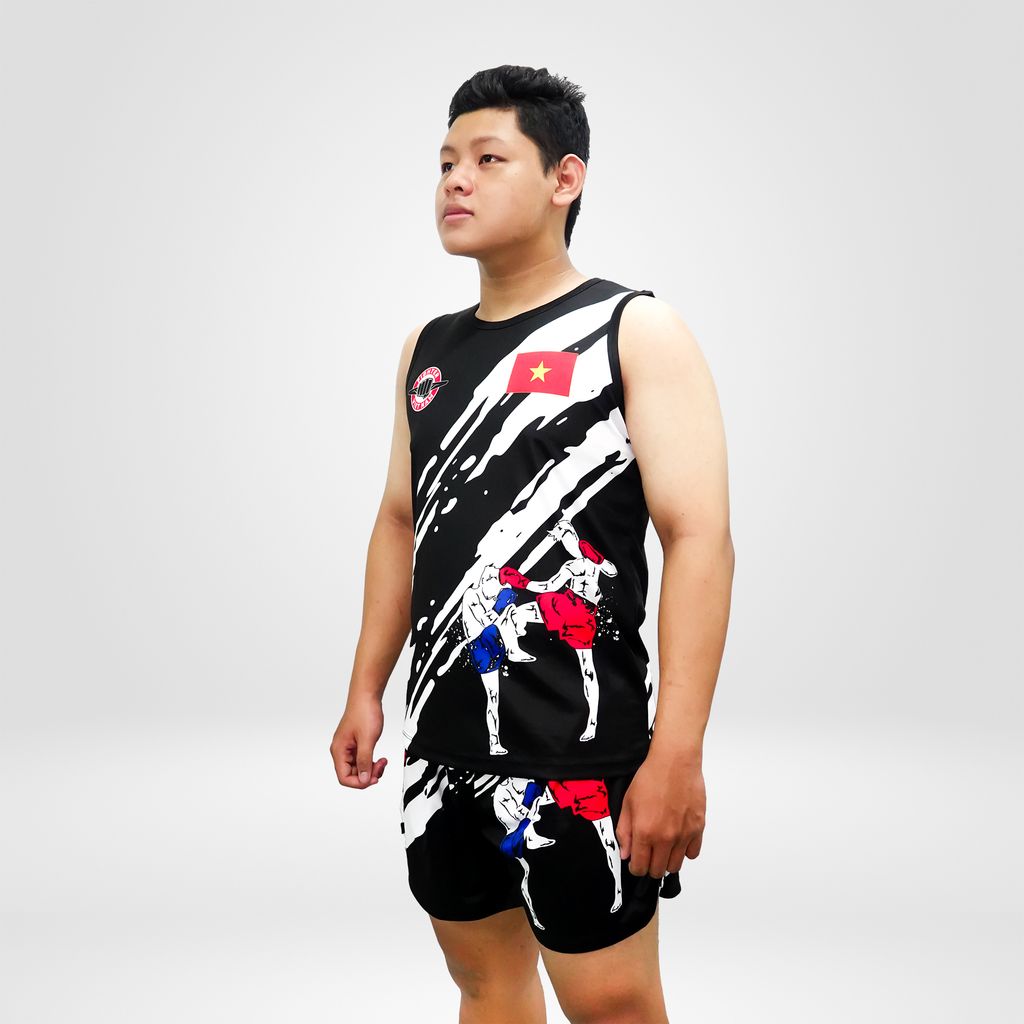 Quần Áo Muay - KickBoxing Hoa Văn 001