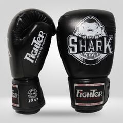 Găng Boxing Fighter Shark - Xanh, Đỏ, Đen