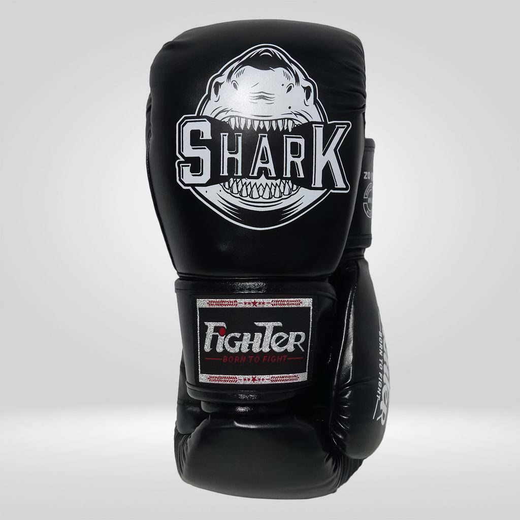 Găng Boxing Fighter Shark - Xanh, Đỏ, Đen