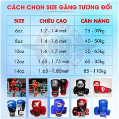 Găng Boxing Fighter PT - Xanh, Đỏ, Đen