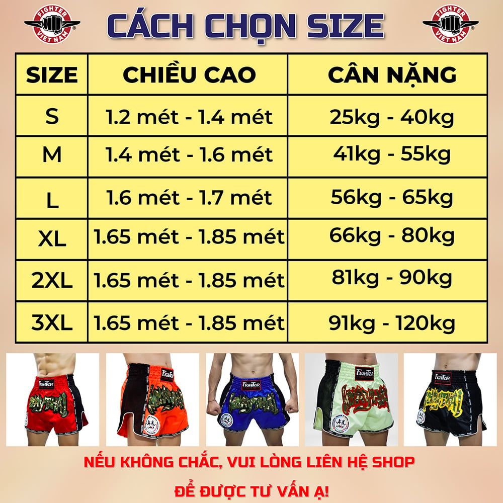 Quần Muay Fighter Flash Cao Cấp