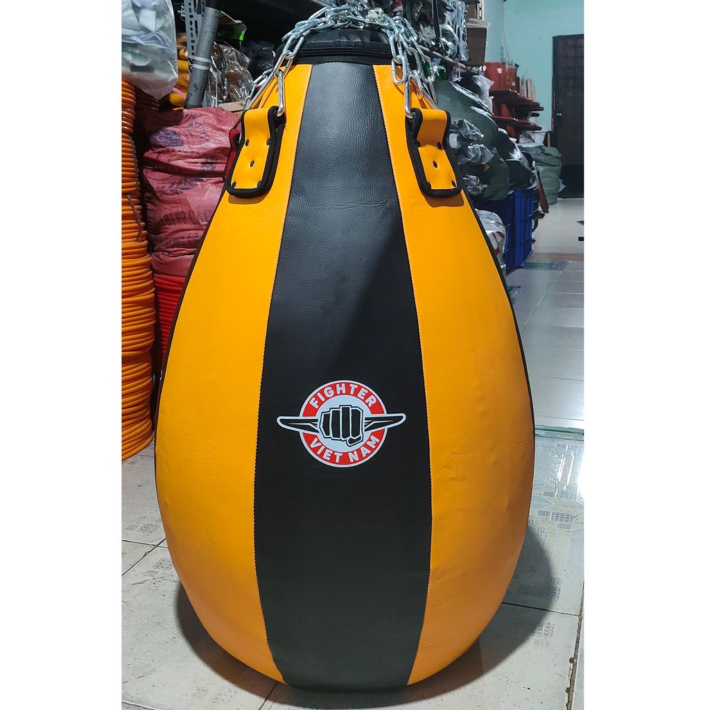 Bao Cát Quả Lê Fighter 0.8mét, 1.0mét - Vàng, Xanh, Đỏ, Đen