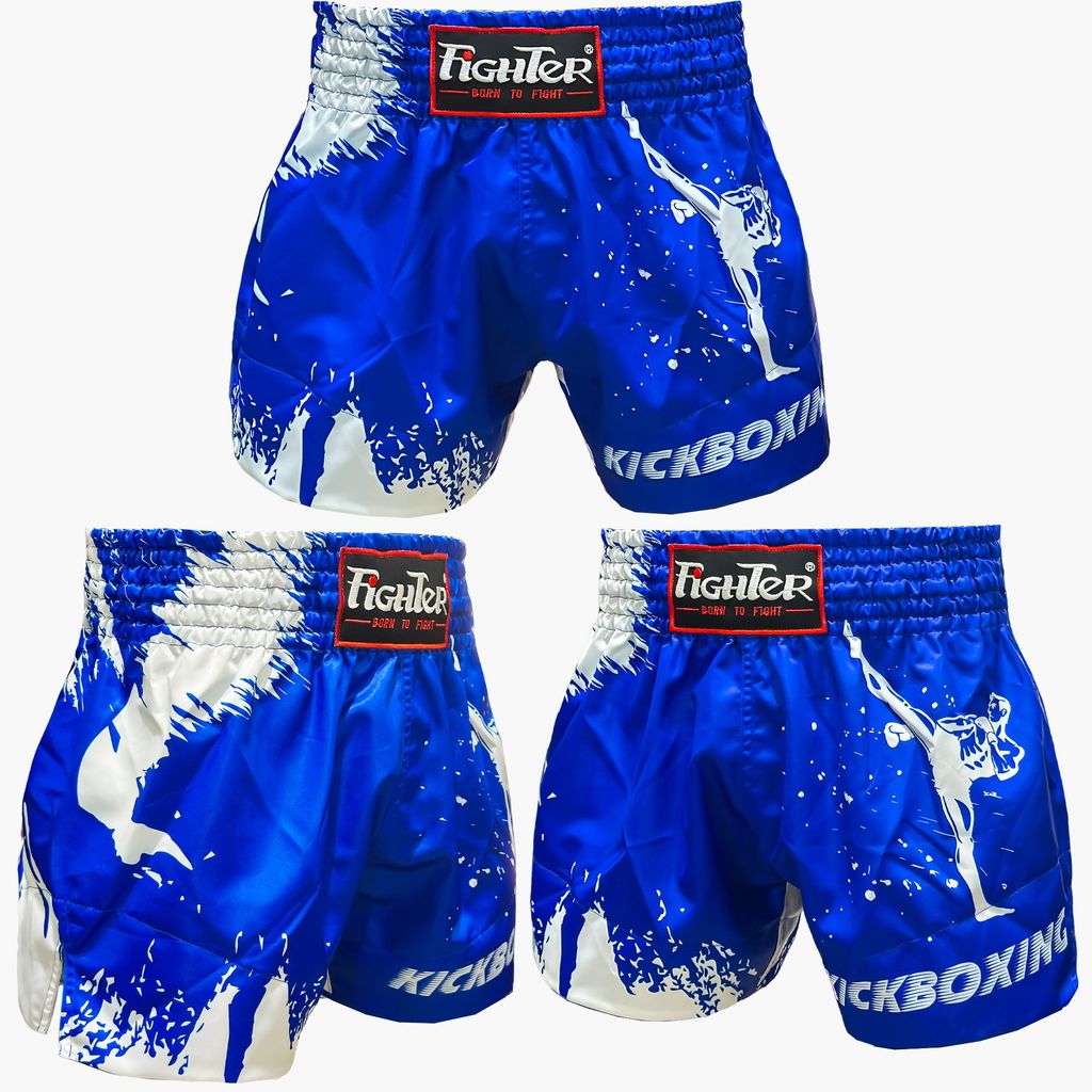 Quần Kickboxing Fighter K01 - Xanh, Đỏ