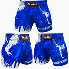 Quần Kickboxing Fighter K01 - Xanh, Đỏ