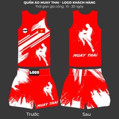 Quần Áo Muay Thái - Logo Khách Hàng - Liên hệ: 0985 429 842