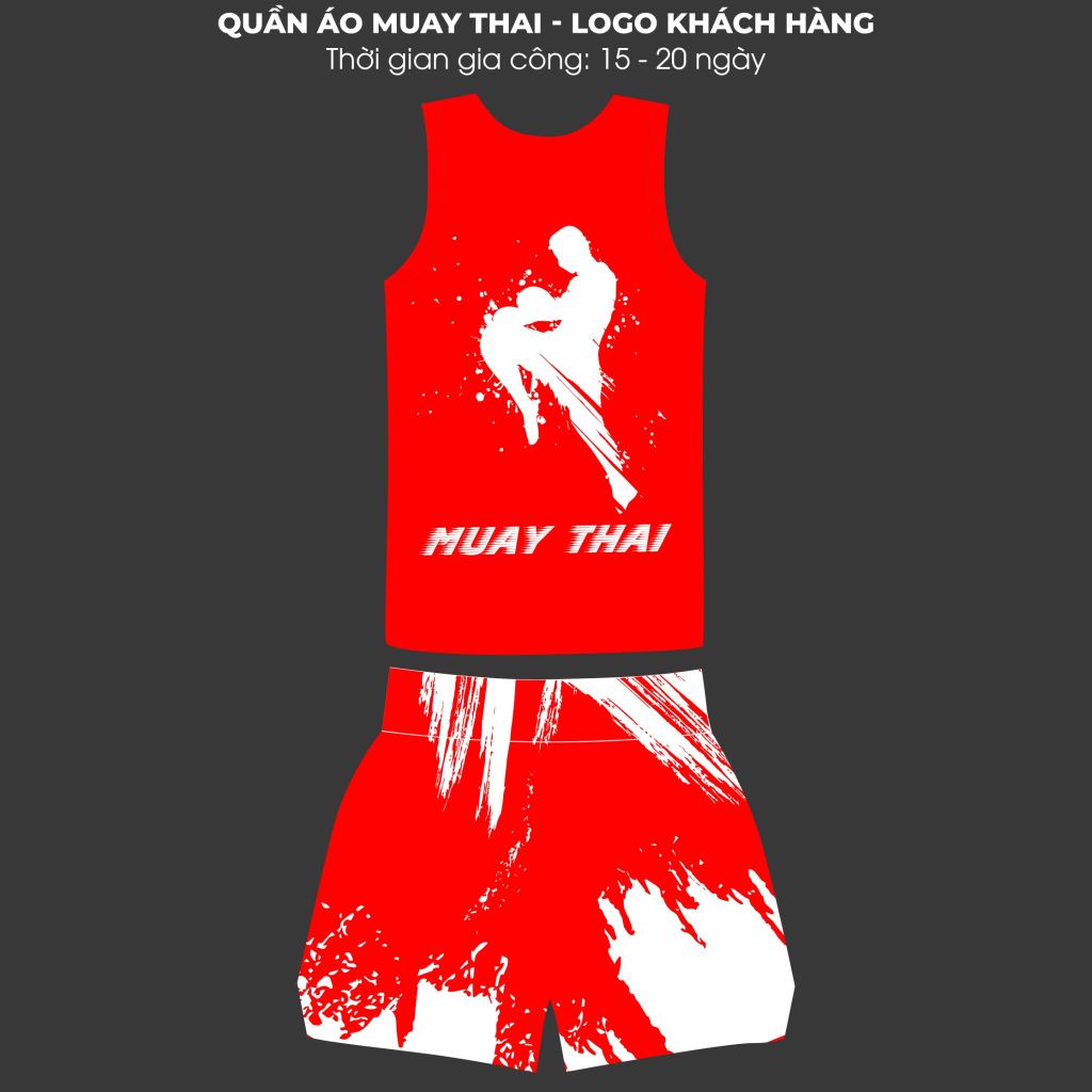 Quần Áo Muay Thái - Logo Khách Hàng - Liên hệ: 0985 429 842