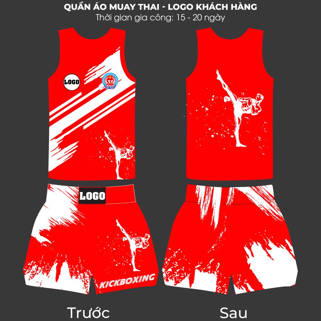 Quần Áo Kickboxing - Logo khách hàng - Liên hệ: 0985 429 842